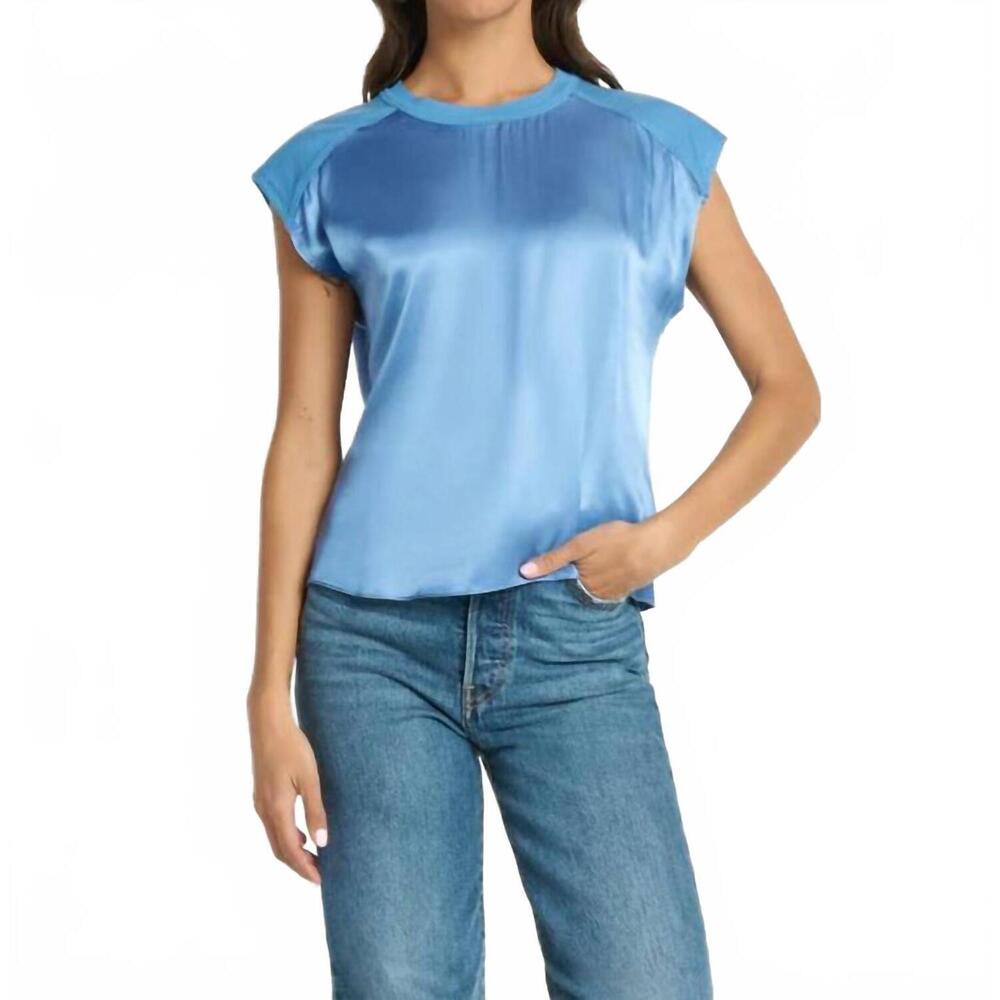 NEW NATION LTD enya top in harbor blue